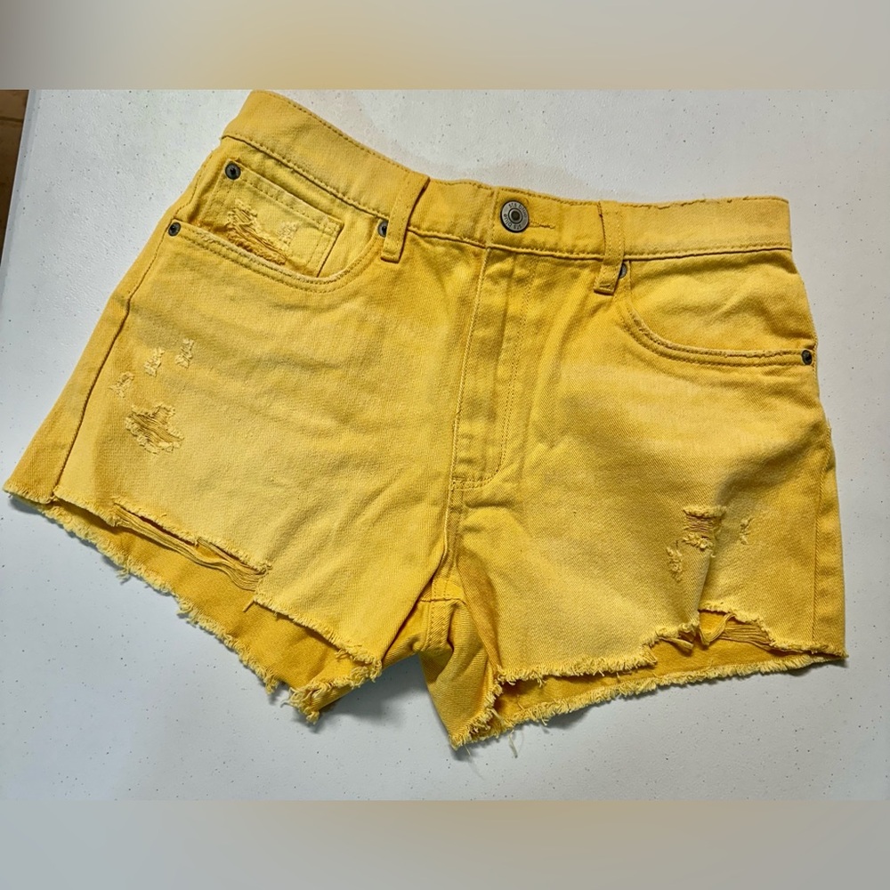 STS Blue Layne High Waist Slouchy Cutoff Shorts Marigold Sun Faded NWT
